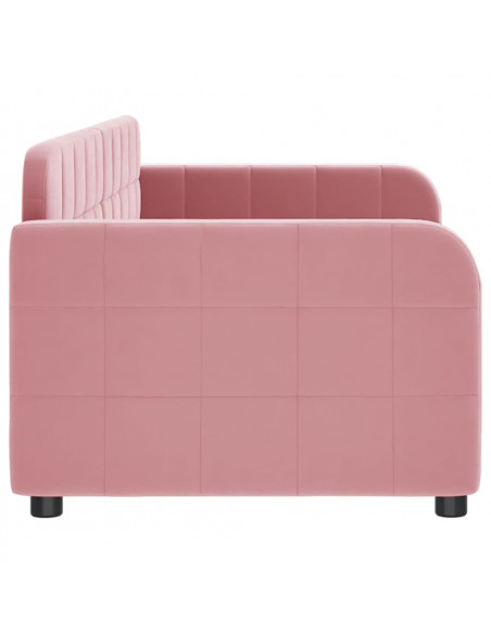 Letto da Giorno Rosa 80x200 cm in Velluto