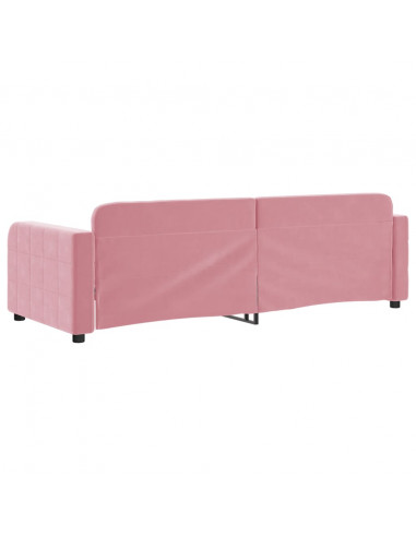 Letto da Giorno Rosa 80x200 cm in Velluto