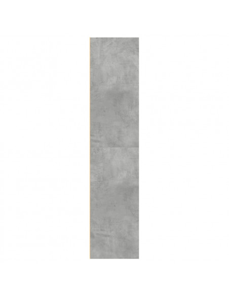 Credenza Grigio Cemento 70x41x185 cm in Legno Multistrato