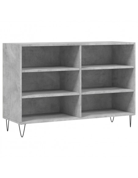 Credenza Grigio Cemento 103,5x35x70 cm in Legno Multistrato