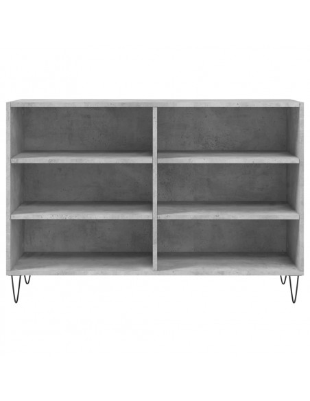 Credenza Grigio Cemento 103,5x35x70 cm in Legno Multistrato
