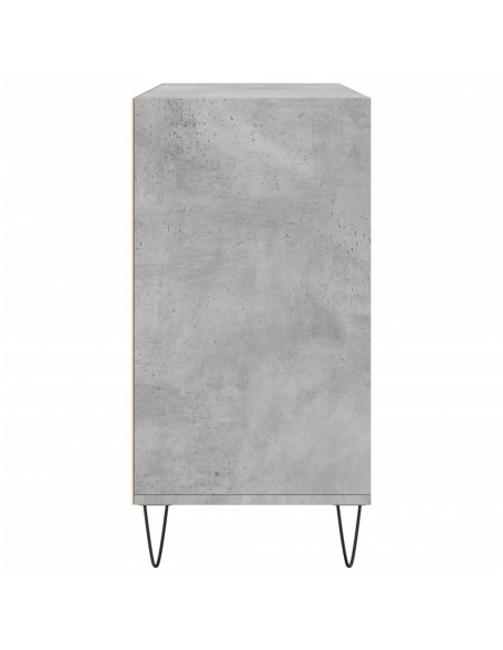 Credenza Grigio Cemento 103,5x35x70 cm in Legno Multistrato