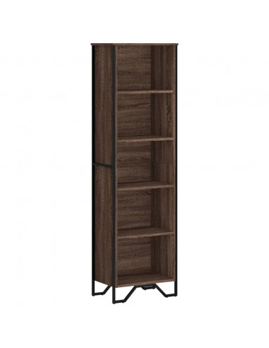 Libreria Rovere Marrone 50x31x169 cm in Legno Multistrato