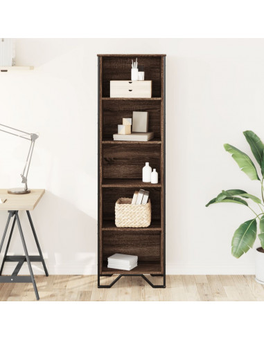Libreria Rovere Marrone 50x31x169 cm in Legno Multistrato