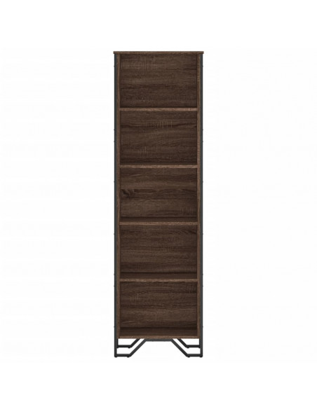 Libreria Rovere Marrone 50x31x169 cm in Legno Multistrato