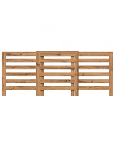 Copertura Termosifone Rovere Artigianale 205x21,5x83,5 cm Legno
