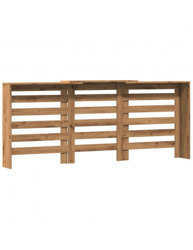 Copertura Termosifone Rovere Artigianale 205x21,5x83,5 cm Legno