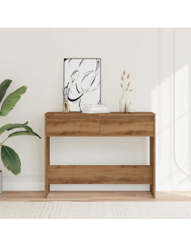 Tavolo Consolle Rovere Artigianale 100x35x76,5 cm in Truciolato