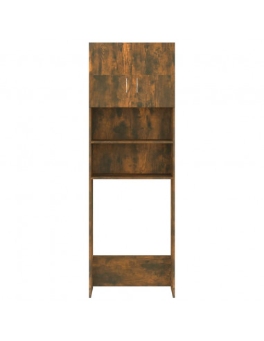 Mobile per Lavatrice Rovere Fumo 64x25,5x190 cm