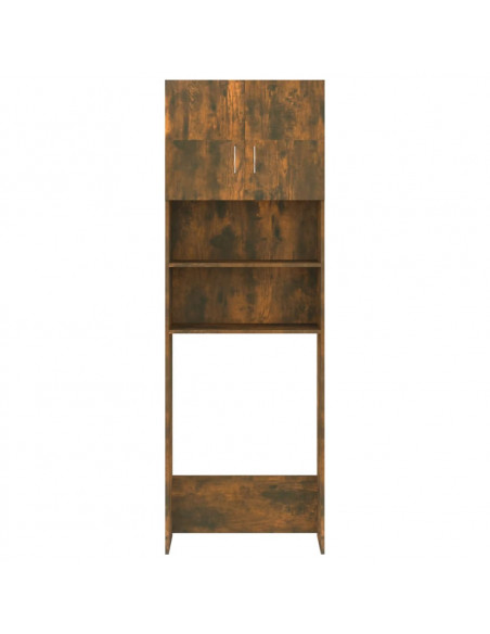 Mobile per Lavatrice Rovere Fumo 64x25,5x190 cm
