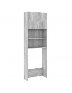 Mobile per Lavatrice Grigio Sonoma 64x25,5x190 cm 2