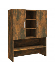 Mobile per Lavatrice Rovere Fumo 70,5x25,5x90 cm 2
