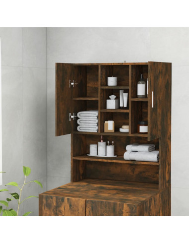 Mobile per Lavatrice Rovere Fumo 70,5x25,5x90 cm