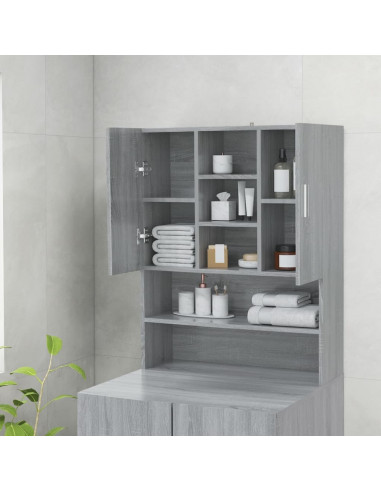 Mobile per Lavatrice Grigio Sonoma 70,5x25,5x90 cm