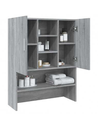 Mobile per Lavatrice Grigio Sonoma 70,5x25,5x90 cm