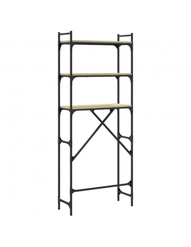 Scaffale per Lavatrice Rovere Sonoma 67x25x163 cm Multistrato