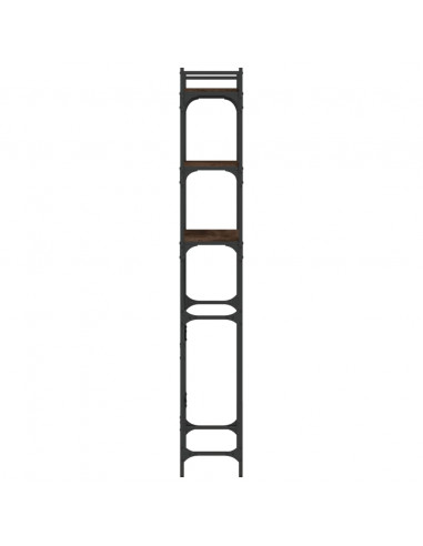 Scaffale per Lavatrice Rovere Marrone 67x25x163 cm Multistrato