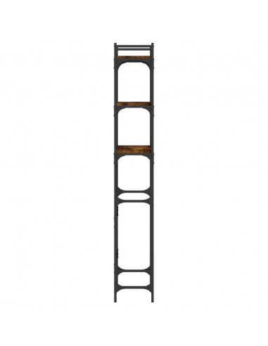 Scaffale per Lavatrice Rovere Fumo 67x25x163 cm Multistrato