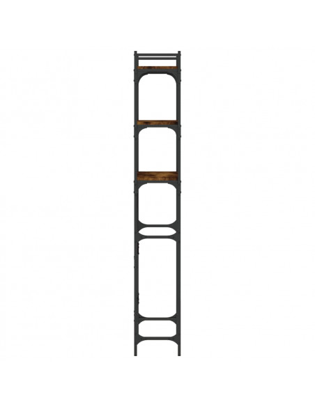 Scaffale per Lavatrice Rovere Fumo 67x25x163 cm Multistrato