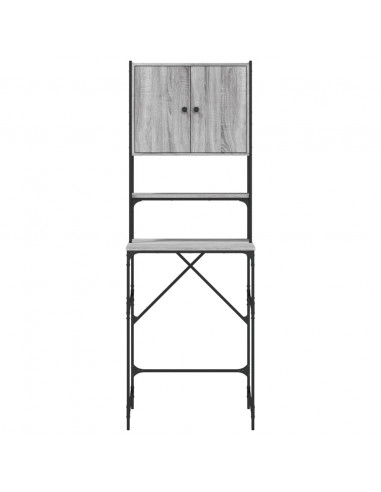 Mobile per Lavatrice Grigio Sonoma 68x48,5x194 cm