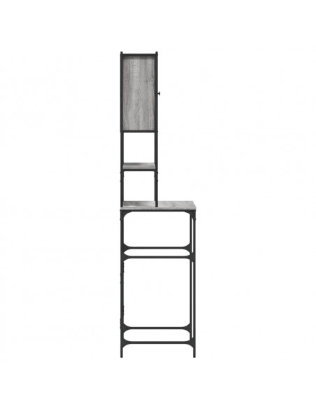 Mobile per Lavatrice Grigio Sonoma 68x48,5x194 cm