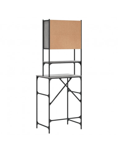 Mobile per Lavatrice Grigio Sonoma 68x48,5x194 cm