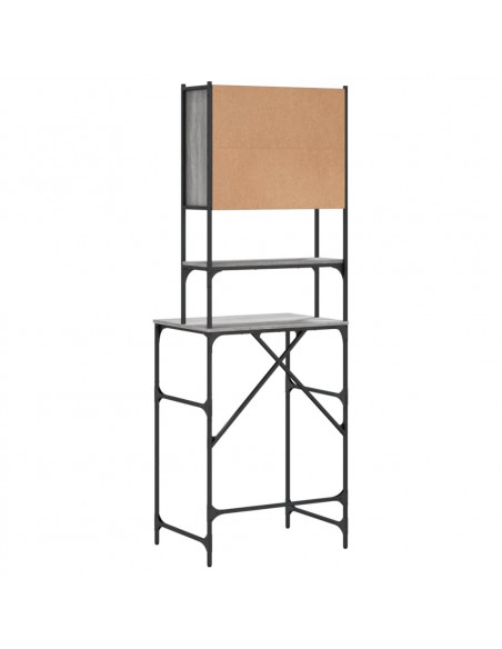 Mobile per Lavatrice Grigio Sonoma 68x48,5x194 cm
