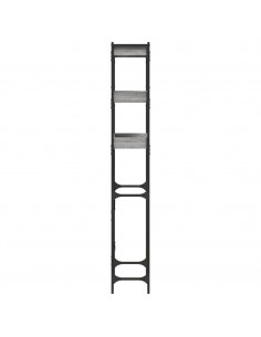 Scaffale per Lavatrice Grigio Sonoma 67x25x163 cm Multistrato 2