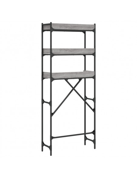 Scaffale per Lavatrice Grigio Sonoma 67x25x163 cm Multistrato