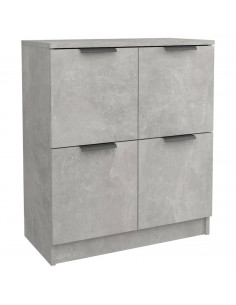Credenza Grigio Cemento 60x30x70 cm in Legno Multistrato 2