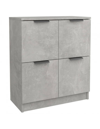 Credenza Grigio Cemento 60x30x70 cm in Legno Multistrato