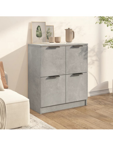 Credenza Grigio Cemento 60x30x70 cm in Legno Multistrato
