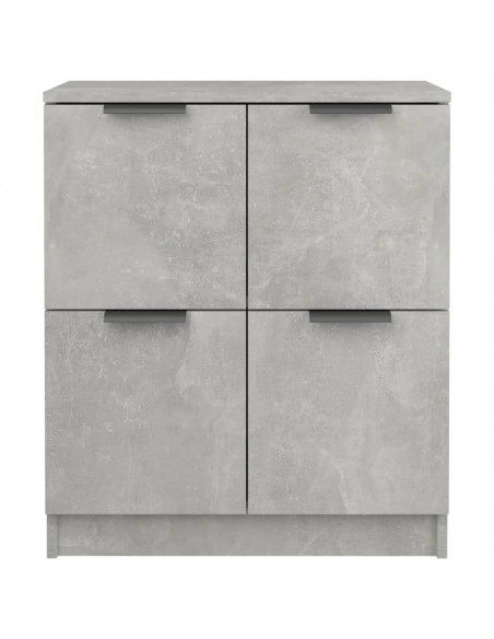 Credenza Grigio Cemento 60x30x70 cm in Legno Multistrato