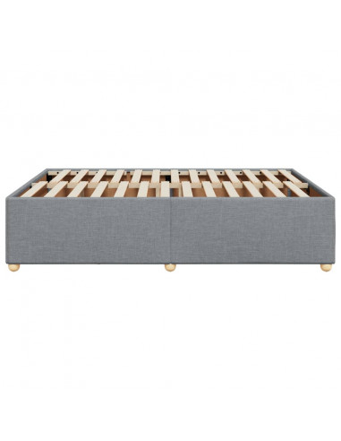 Giroletto senza Materasso Grigio Chiaro 140x200 cm Tessuto