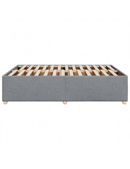 Giroletto senza Materasso Grigio Chiaro 140x200 cm Tessuto