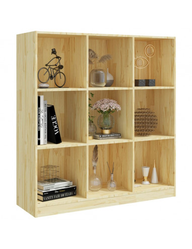 Libreria/Divisorio 104x33,5x110 cm in Legno Massello di Pino