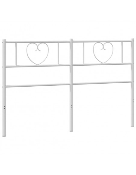 Testiera in Metallo Bianco 160 cm
