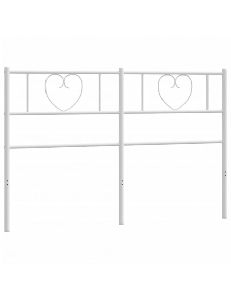 Testiera in Metallo Bianco 160 cm