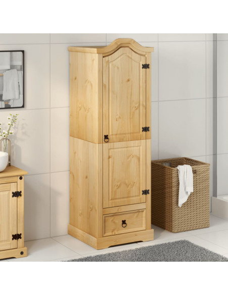 Armadio Corona 55x52x170 cm in Legno Massello di Pino