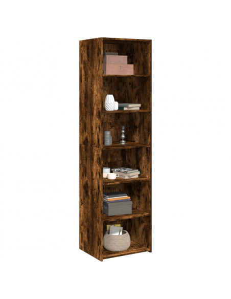 Credenza Rovere Fumo 50x41x185 in Legno Multistrato