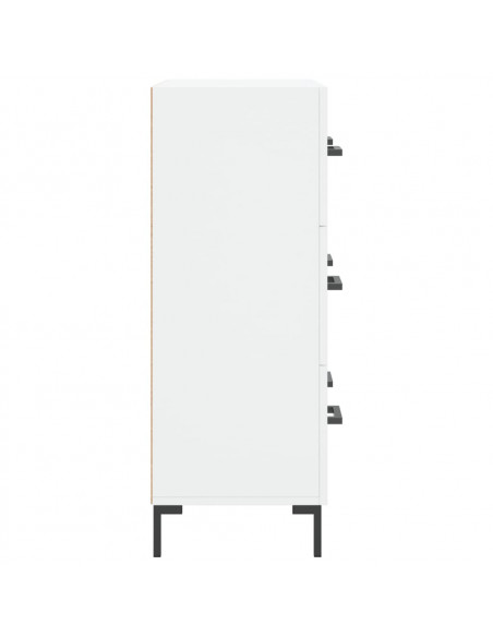 Credenza Bianca 69,5x34x90 cm in Legno Multistrato