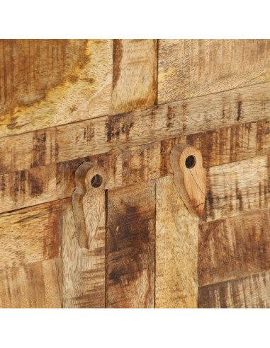 Credenza 110x30x65 cm in Legno Massello di Mango