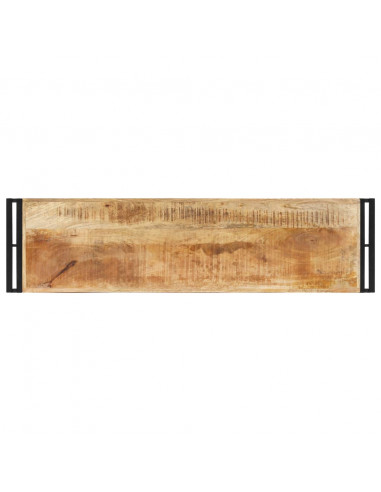 Tavolo Consolle 120x30x75 cm in Legno di Mango Grezzo