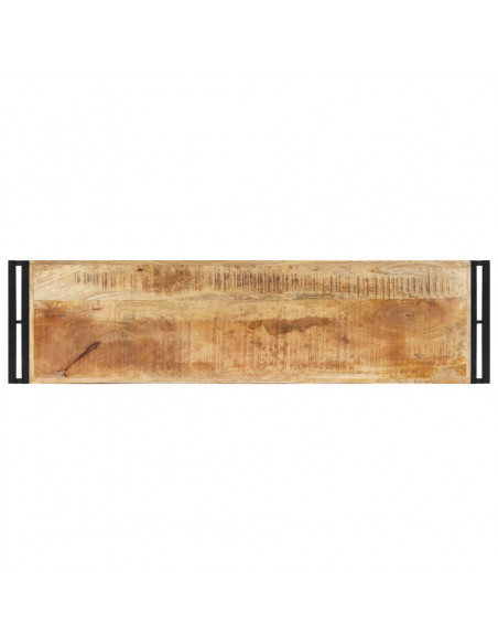 Tavolo Consolle 120x30x75 cm in Legno di Mango Grezzo