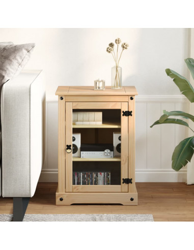 Mobile HiFi Corona 60x50x82 cm in Legno Massello di Pino