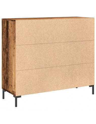 Credenza Legno Antico 90x34x80 cm in Legno Multistrato