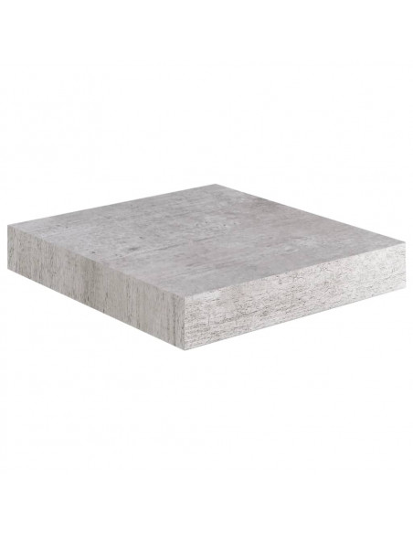 Scaffali a Parete 2 pz Grigio Cemento 23x23,5x3,8 cm in MDF