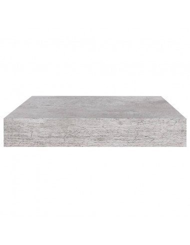 Scaffali a Parete 2 pz Grigio Cemento 23x23,5x3,8 cm in MDF