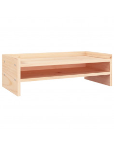 Supporto per Monitor 50x24x16 cm in Legno Massello di Pino 2