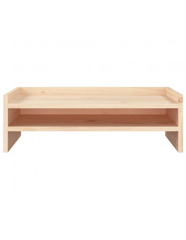 Supporto per Monitor 50x24x16 cm in Legno Massello di Pino